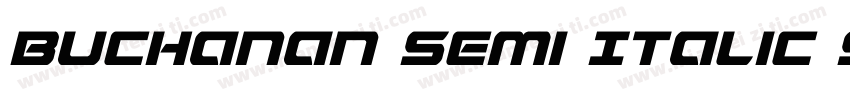 Buchanan Semi Italic Semi Italic字体转换